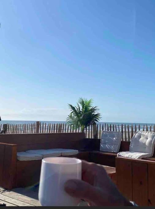 פור-מהון-פלאז' Studio Entre Mer Et Dunes Avec Balcon Vue Laterale Mer 50M Plage Pour 3 Pers Wifi Menage Compris מראה חיצוני תמונה