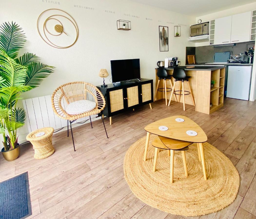פור-מהון-פלאז' Studio Entre Mer Et Dunes Avec Balcon Vue Laterale Mer 50M Plage Pour 3 Pers Wifi Menage Compris מראה חיצוני תמונה